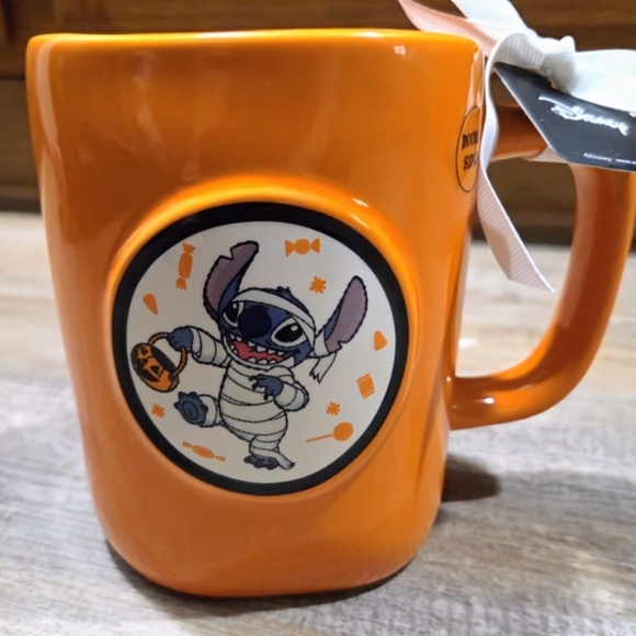 Rae Dunn & Disney's Lilo & Stitch 12 Oz.Mug, Double Sided, Halloween, NWT - Picture 9 of 10